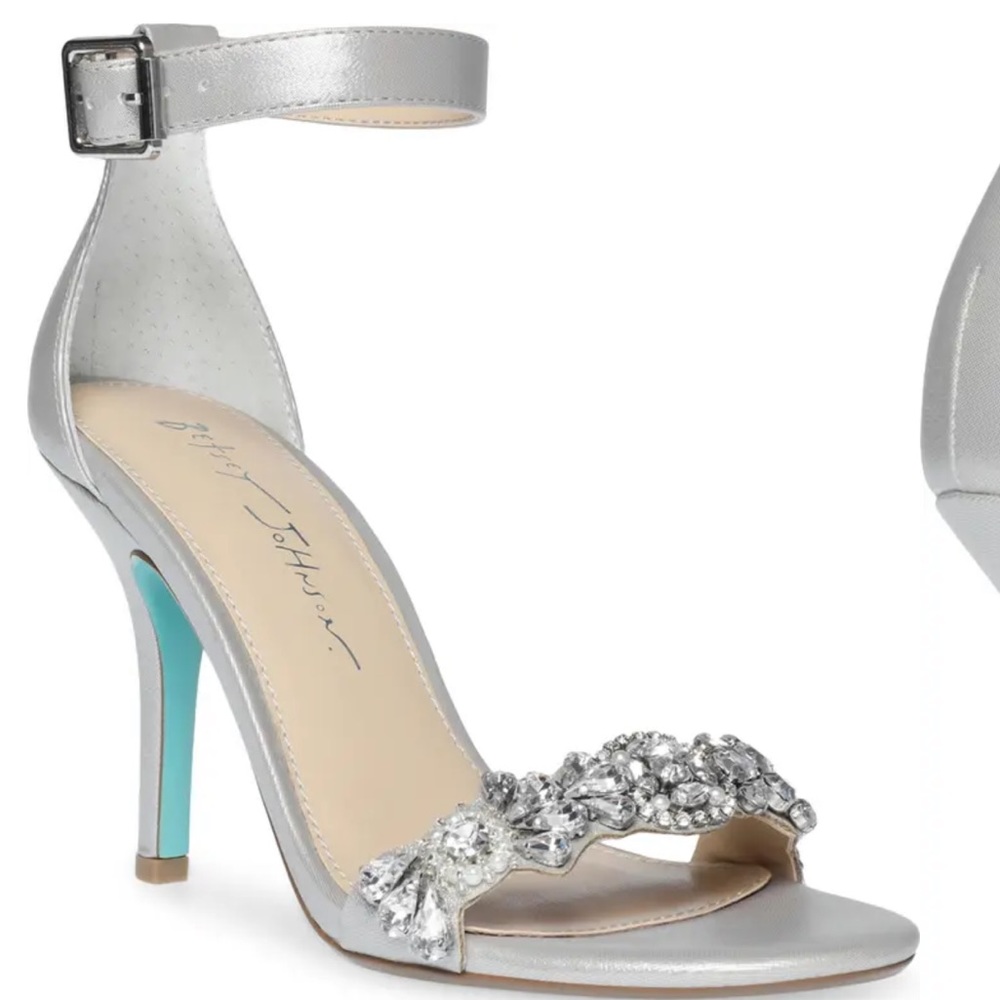 COPY - Betsey Johnson-Erin Crystal Embellished Sandal Size 9.5